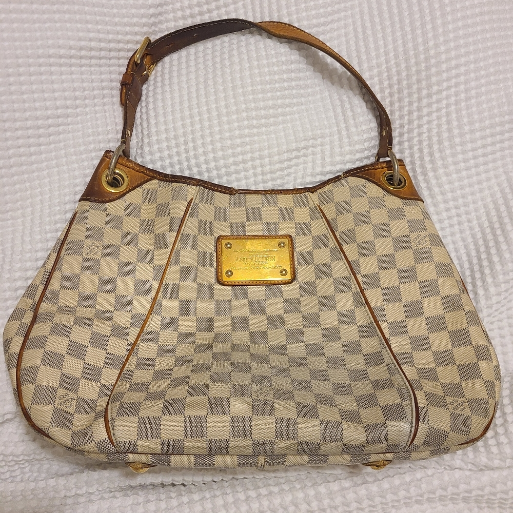 AUTHENTIC Louis Vuitton Bag Damier Azur Galleria